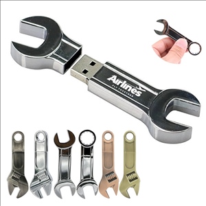 8GB Metal Wrench Shaped USB Flash Drive